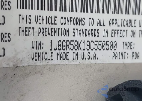 2009 Jeep Grand Cherokee Limited from USA, damaged, VIN 1J8GR58K19C550500